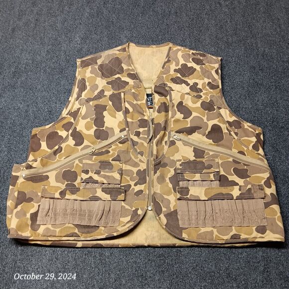 Mount'N Praire Hunting Camouflage Vest Men XL Full Zip Shell Holders - Picture 1 of 10